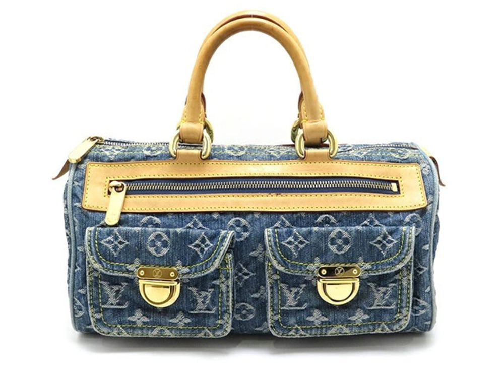 LOUIS VUITTON Neo Speedy Mono Denim Blue